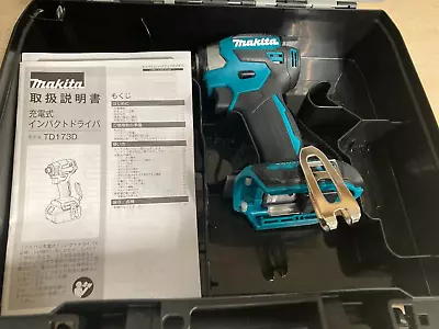 Makita TD173DZ Impact Driver Blue 18V 1/4  Brushless Tool With Plastic Case • £161.22