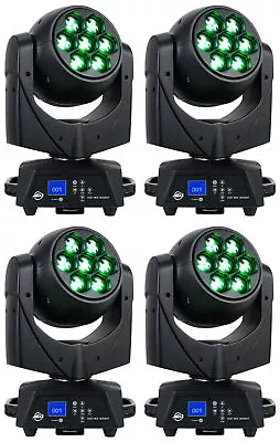 (4) American DJ ADJ VIZI HEX WASH 7 RGBWA+UV LED Wireless DMX Moving Head Lights • $4319.96