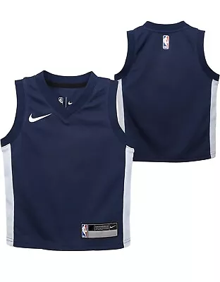 NEW NBA NIKE Blank Navy Memphis Grizzlies Basketball Jersey Kids Size Large • $7