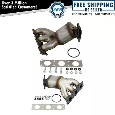 2pc Front & Rear Exhaust Manifold Catalytic Converter Set For LR2 S80 V70 • $585.67