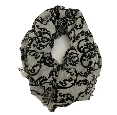 Cejon Infinity Women's Scarf Silver & Black • $7.49