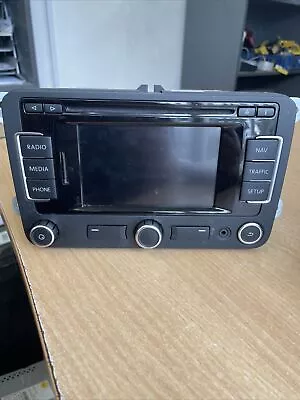 Volkswagen Golf Mk6 Radio Stereo Cd Player Headunit Satnav 2009-2012 3c0035279c • $111.89