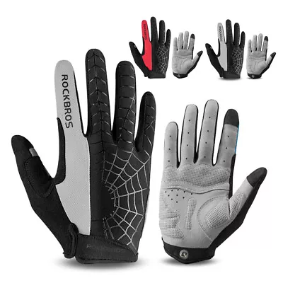 Motorcycle Full Finger Gloves Breathable Touch Screen Gloves Men's Sport Gloves • $11.99
