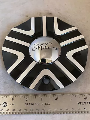 MILANNI 461 Wheel Rim Gloss Black Machined Face Hub Cover Center Cap C461MF-CAP • $49