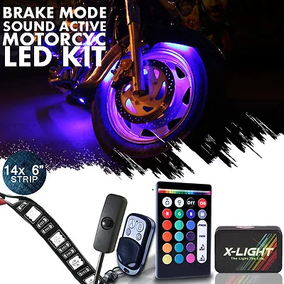 18 Color Wireless Sound RGB SMD 5050 Vengeance Redneck Motocycle Led Light Kit  • $64.99