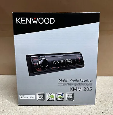 Kenwood KMM-205 Mechless Car IPhone Android Direct Control Stereo USB MP3 • £64.90