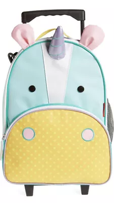 Skip Hop Kids Luggage With Wheels Zoo Unicorn Suitcase Yellow Brand New • £81.67