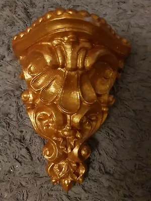 £26 • Buy 2 Floral Plaster Ornate Corbels Wall Plaques Shelf's Bracket Mouldings Gold