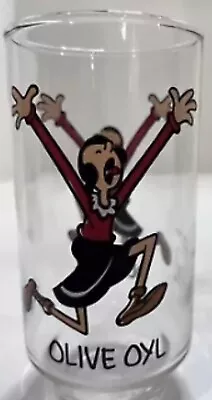 Coca Cola  1975  Popeye's Girl Olive Oyl Cartoon Kollect A Glass • $8