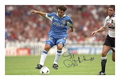 Gianfranco Zola Signed A4 Autograph Photo Print Chelsea FC • £5.99
