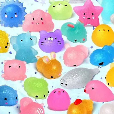 20 PC Mochi Glitter Squishy Toy For Kids Party Favors Mini Kawaii Squishies Toys • $14.99