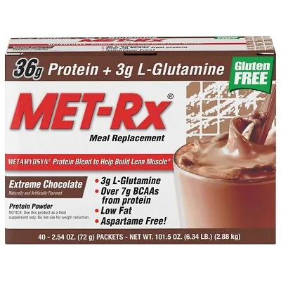 MET-Rx Meal Replacement Protein Powder 40 Packs 2 Flavors Brand New • $132.99