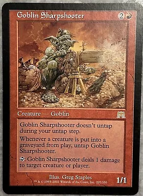 MTG Goblin Sharpshooter Onslaught 207/350 Regular Rare • $16.50