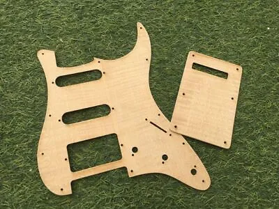 HSS Guitar Pickguard 3ply-Solid Wood Flame Maple Veneer St Guitar Scratch Plate • $28.90