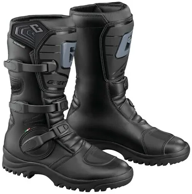 GAERNE G-ADVENTURE Black Aquatech Leather Touring Dual Sport Motorcycle Boots • $361.31