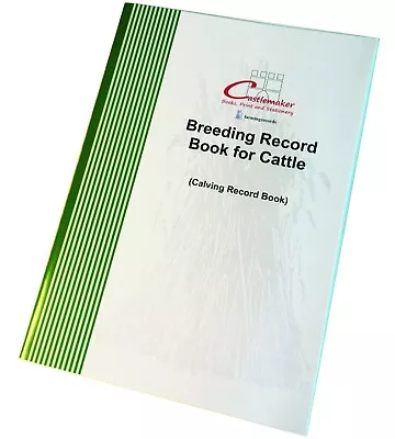 £3.49 • Buy Breeding Record Book For Cattle, Castlemaker, Size A4, Calving Calf Cow Farm Log