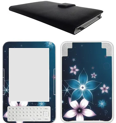 $416.95 • Buy Amazon Ebook Kindle 3 Kindle Keyboard Genuine Leather Case Cover + Decal Skin