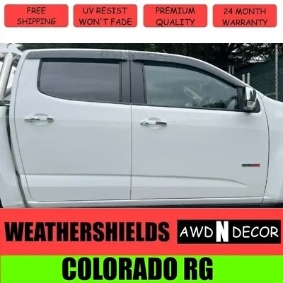 Weather Shields Weathershields WINDOW VISOR To Suit Holden Colorado 2012-2020 • $52.99