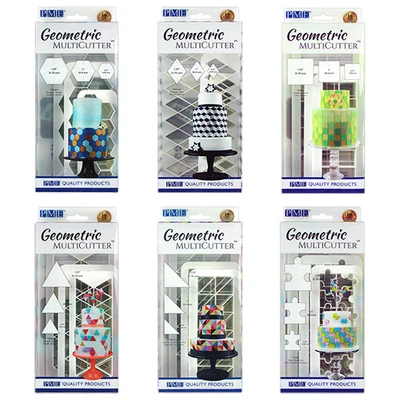 £7.99 • Buy PME Geometric Multi Cutters - Sets Of 3 - Puzzle Diamond Triangle Hexagon