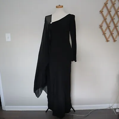 MELINDA ENG Silk Long Dress One Sleeve Formal Size 8 • $400