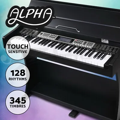 Alpha 61 Keys Digital Piano Keyboard Electronic Electric Keyboards Music Stand • $309.95