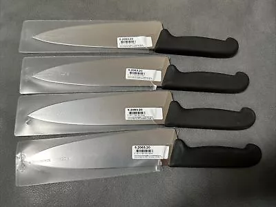 Victorinox Swiss Army 5.2063.20 8  Fibrox Straight Chef's Knife - Black SET OF 4 • $85
