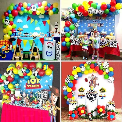 Birthday Baby Shower Balloon Garland Arch Kit Circus Toy Story Party Decoration • £13.68