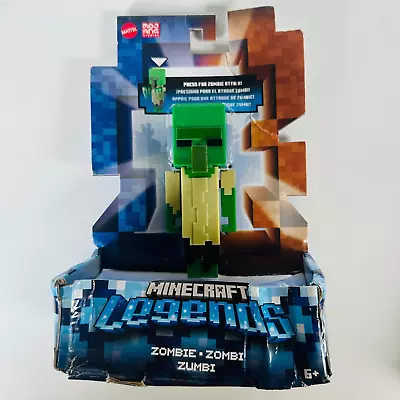 Minecraft Legends 3.25  Zombie Attack Action Figure - NEW / BOX DAMAGE • $17.95