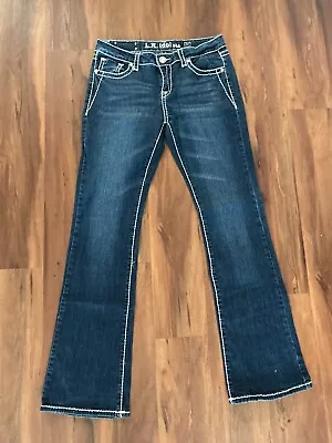 LA Idol USA Jeans Bootcut Size 11 Thick Stitching • $29.99