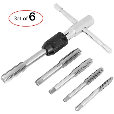 6pcs Tap Wrench & Grip Chuck Set Tool T-handle Metric M3 M4 M5 M6 M8 And Die • £4.91