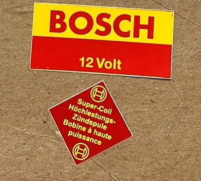 BOSCH Sticker Decals Blue Ignition Coil 12V For BMW VW Porsche Mercedes Opel • $5.99