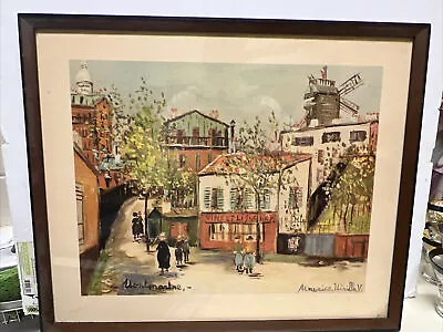 Vintage Montmartre - Maurice Utrillo - Donald Art Co Print  • $44.99