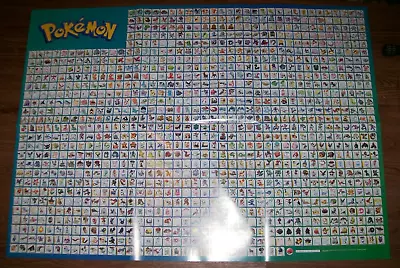 Pokemon Sword & Shield Brilliant Stars Promo Poster 27x37 Every Pokemon To Date • $12.50
