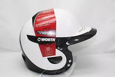 WORTH WLBH Batting Helmet 6 3/4 - 7 7/8 Soft Ball Helmet Black & White • $20