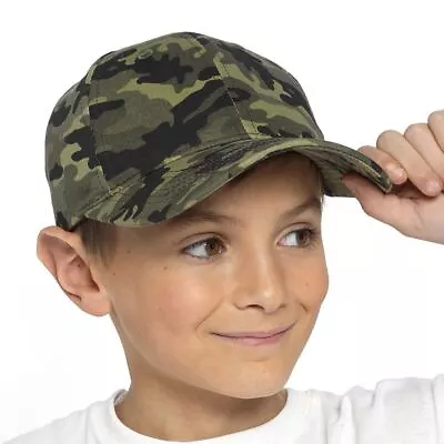 Kids Baseball Cap Boys Girls Summer Peaked Breathable Adjustable Sun Hat • £5.49