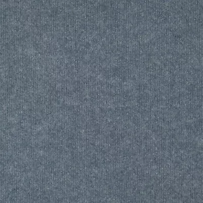 Light Blue Budget Cord Carpet Cheap Thin Temporary Flooring Exhibition Event • £358.80