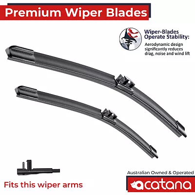 Wiper Blades For Volkswagen Polo 9N 2002 - 2005 Front Pair 21  + 17  Windscreen • $29.90