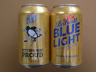 PITTSBURGH PENGUINS Beer Cans EMPTY Mario LOWEST PRICE Sidney IRON CITY Choice • $3