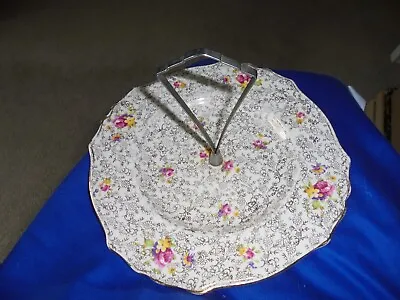 Pearl Delight Floral Gilded Cake Stand  James Kent Fenton - 2266 • £5.99