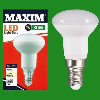 6x 4W =30W LED R50 Reflector Spotlight 4000K Cool White SES E14 Light Bulbs Lamp • £12.99