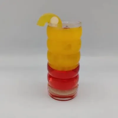 Vtg Realistic Faux Drink Tequila Sunrise Cocktail Refrigerator Fridge Magnet • $16.99