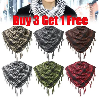 100% Cotton SHEMAGH HEADSCARF - Colour Option - Military Keffiyeh Arab Army Wrap • £4.28