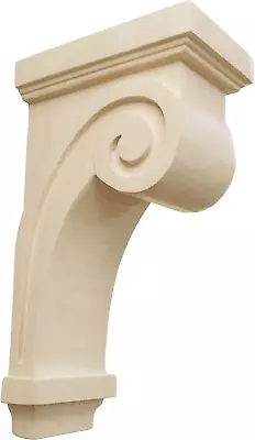 COR03X05X09SCRW Scroll Wood Corbels 3 1/4 W X 5 D X 9 H Rubberwood • $42.30