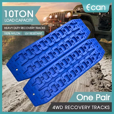 NEW Pair Recovery Tracks Sand Track 2pc 10T Sand / Snow / Mud Trax 4WD Blue AU • $60.98