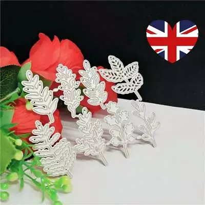 8 X Leaves Leaf Foliage Tree Card Cards Cut Paper Dies Die Metal Cutting Cutter • £4.98