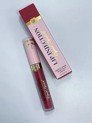 Too Faced Lip Injection Power Plumping Liquid Lipstick In Boom Boom Pow • $16.99