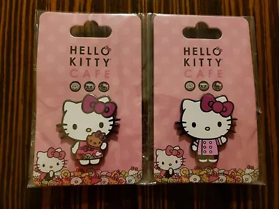 Hello Kitty Cafe Truck 2 Pin Set Sanrio Macaron Chef 2021 SIL-34641 • $39.99