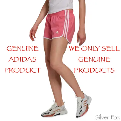 Genuine Adidas Marathon Womens Pink Athletic Track Running Gym Sports Shorts • $24.95