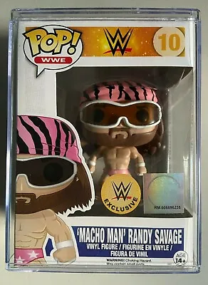 Funko Pop WWE Shop Exclusive Macho Man Randy Savage WWF Wrestling Pink Bandanna • $400