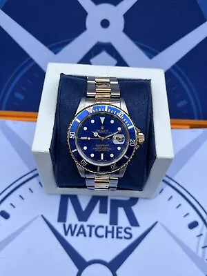 Rolex Submariner 'Bluesy' 40mm Steel & Gold Blue Dial 16613 - 2000 • £7950